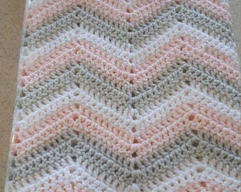 Crochet Pattern Four Seasons Chevron Blanket pattern ready