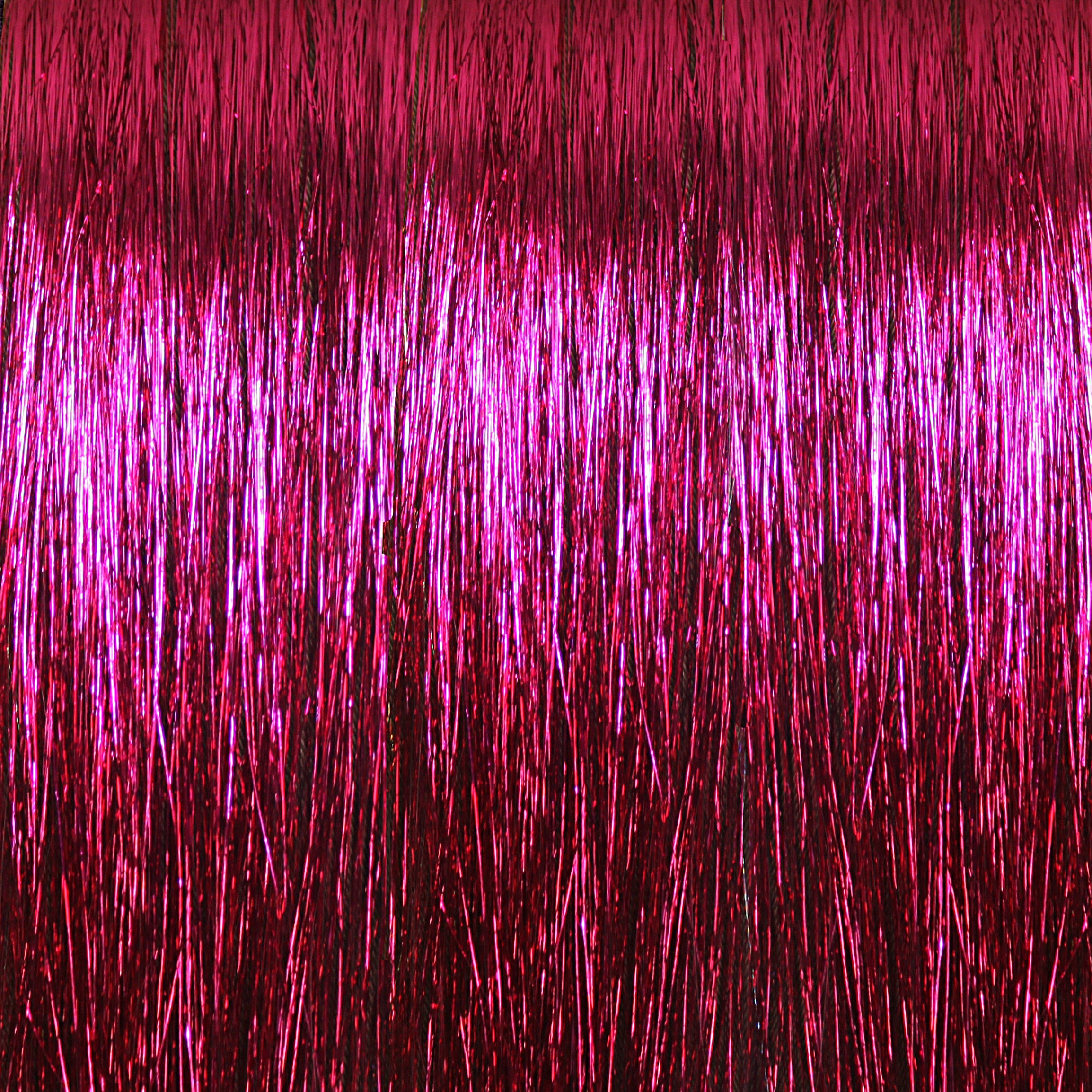 20 Hair Tinsel 100 Strands Shiny Hot Pink FREE USA