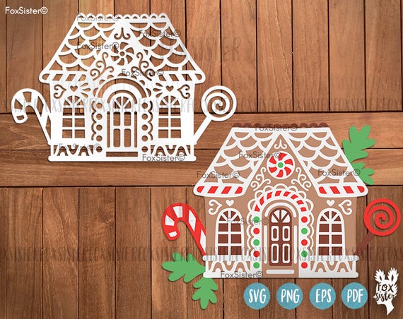 Download SVG Gingerbread House Christmas svg files Printable clip