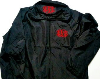 Rain Jacket - Monogrammed Jacket - Personalized Jacket - Monogram Rain Coat - Monogram Windbreaker - Monogram Coat - Women's Jacket