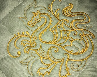 Dragon filigree pot holder