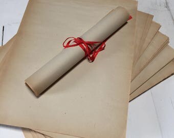 10 Sheets of French Vintage Paper