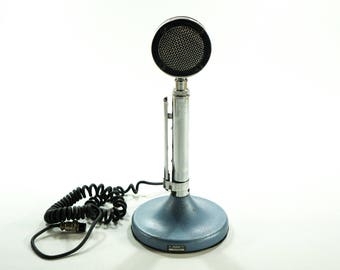 Iconic Astatic D-104 Microphone, Chrome Astatic Microphone D 104, Vintage CB Microphone, Chrome Lollypop, Astatic Microphone