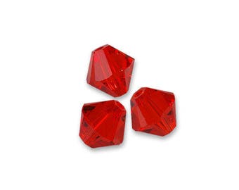 11 bicone 6 mm light siam Swarovski Crystal bead
