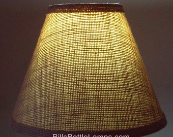 Burlap LAMP SHADE Rustic Cottage Table Light Lamp Shade Faux Oil Kraft Clip On Bulb Burlap LAMP SHADE Rustic Cottage Table Light Lamp Shade Faux Oil Kraft Clip On Bulb