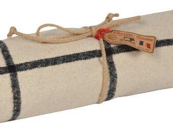 Plaid fabric "Off-white Shetland" 140x140cm