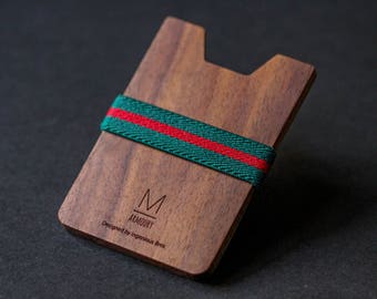 mens wallet money clip engraved wallet mens gift school supplies wood gifts for men gift for men wallet for men minimalist wallet