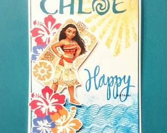 Moana Birthday Card Printable