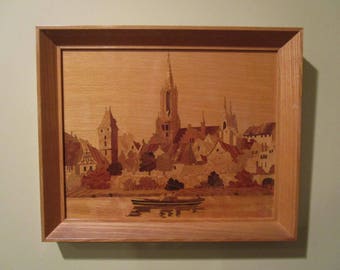 German Wood Inlay Marquetry - Buchschmidt & Gretaux - Ulm on the Danube