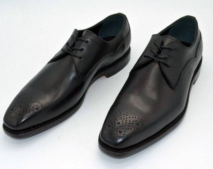 Handmade Goodyear Welted Brogue Men's Shoes，Carving Pattern，