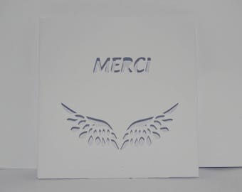 Thank you, wing white lace clutch