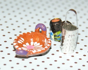 Set of 3 Mexican and handcrafted miniature charms (2)
