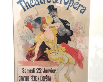 Jules Cheret Theatre de l'Opera Grande Fete Masked Ball Maitres de l'Affiche Plate 105 Lithograph Free Shipping