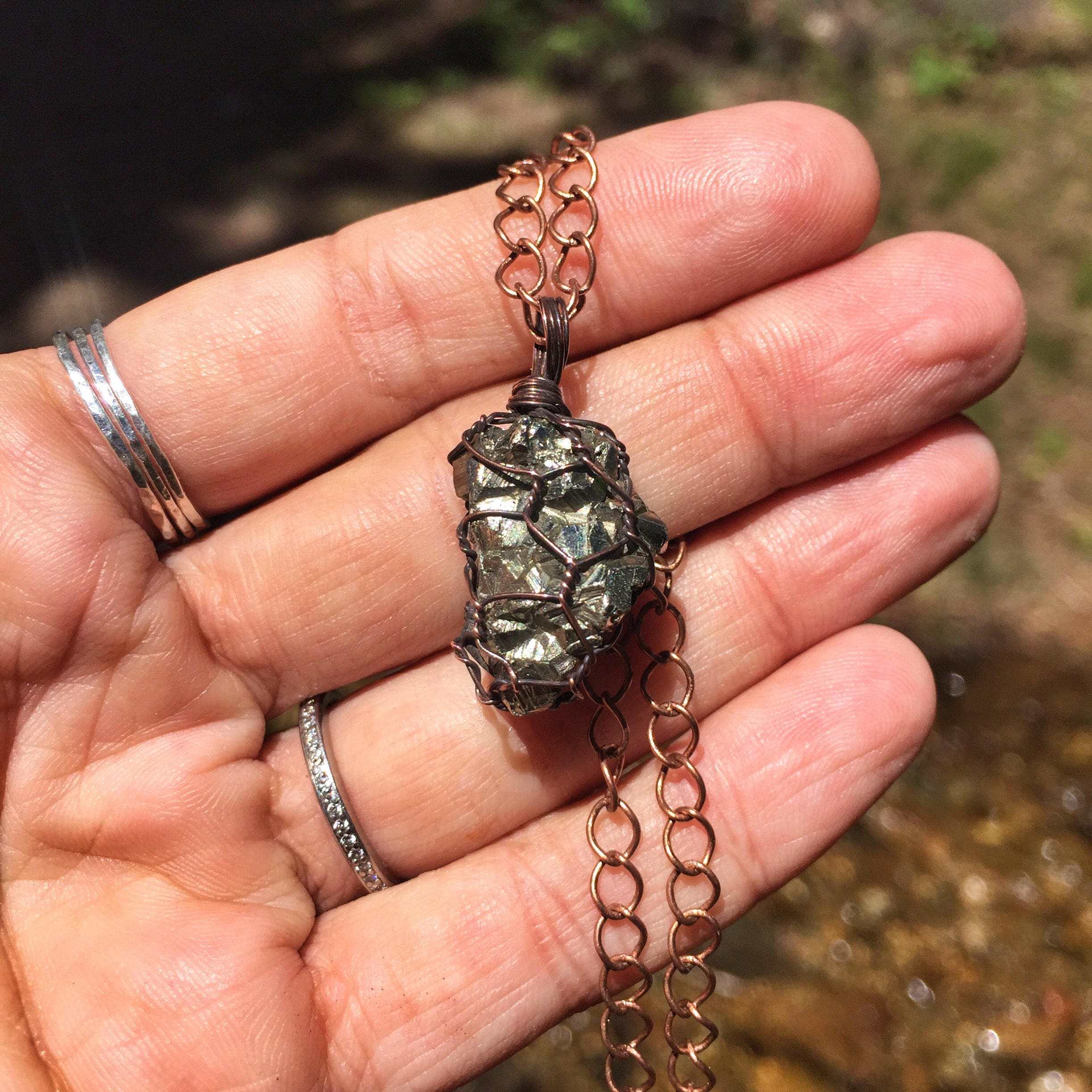 Pyrite necklace