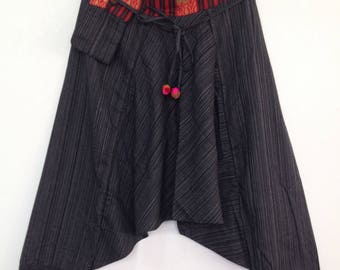 Pants womens Hmong tribal Trousers Funny Panties yoga boho hippie harem pants unisex adults
