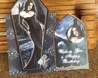Custom handmadeTwilight Vampire Birthday card with envelope