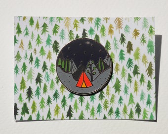 Adventure Camping Enamel Pin