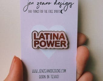 Latina Enamel Pin - Latina Power - Feminist Pin - Latinx - Latina Pins - Latina Pride - Latina Feminist - Latina - Chingona Pin - Pins