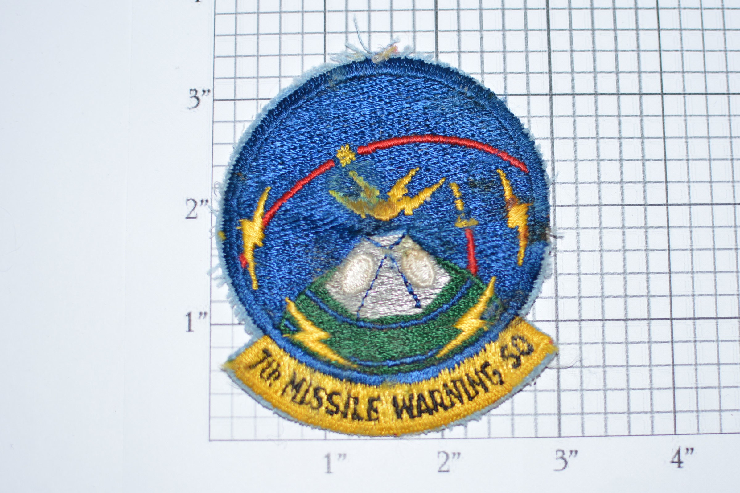 USAF 7th Missile Warning Squadron Sew-On Vintage Embroidered Patch Uniform SSI 21st ...2400 x 1600