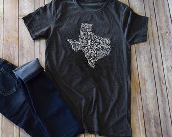 The Lone Star State graphic tee / / Texas shirt / / Texas forever / / Texas strong / / Texas Graphic Tee / / Houston TX Tee