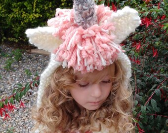 Unicorn Hood. Unicorn hood/hat and Scarf.