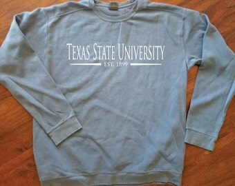 Customized School Comfort Colors Sweatshirt