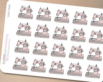 Sewing Machine Planner Stickers Perfect for Erin Condren, Kikki K, Filofax and all other Planners