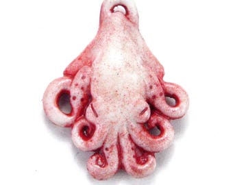 Cephalopod Pendant (Porcelain't Red)