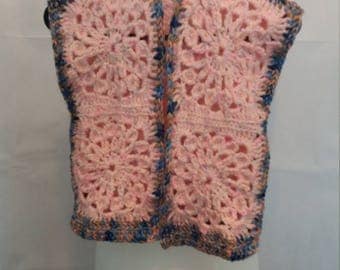 Crocheted childs gilet