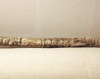 Treebones - hand-carved driftwood wand