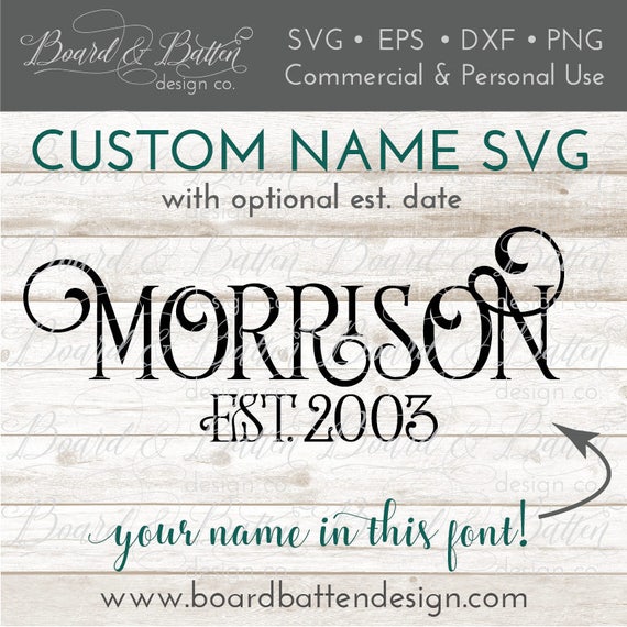 Download Last Name Svg Custom Svg Design Word Svg Anniversary Cut