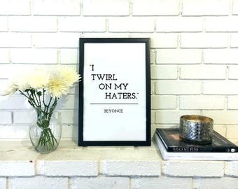 Beyonce Print - Beyonce Poster - Beyonce Art Beyonce Wall Art Beyonce Quote Print Beyonce Formation Feminist Art Print Beyonce Lemonade