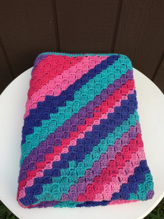 Crochet Throw Blanket Crochet Lap Blanket Crochet Afghan