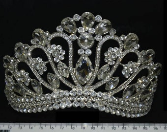 Saashi Elegant Crystal Wedding Tiara - Hadiyana New Bling Crown