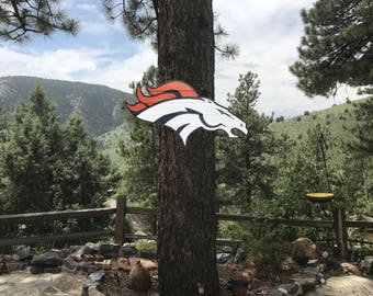 Denver Broncos Wall Decor wood sign denver bronco | etsy Denver Broncos Wall Decor wood sign denver bronco | etsy
