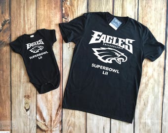 father son matching eagles shirts