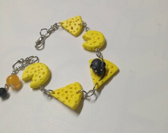 Cheese and mice bracelet