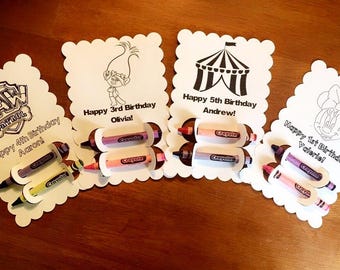 Custom coloring card - personalized - good bag stuffer - birthday - any theme