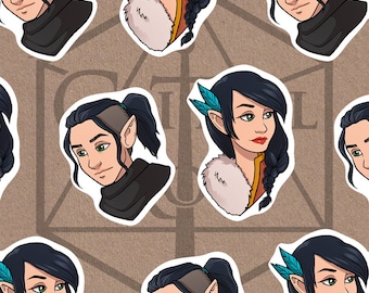 Vax & Vex Laminated Keychain - Critical Role