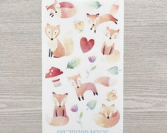 Fox sticker | Etsy