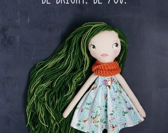Maria – handmade OOAK doll, art doll, cloth doll, rag doll, heirloom, stuffed doll