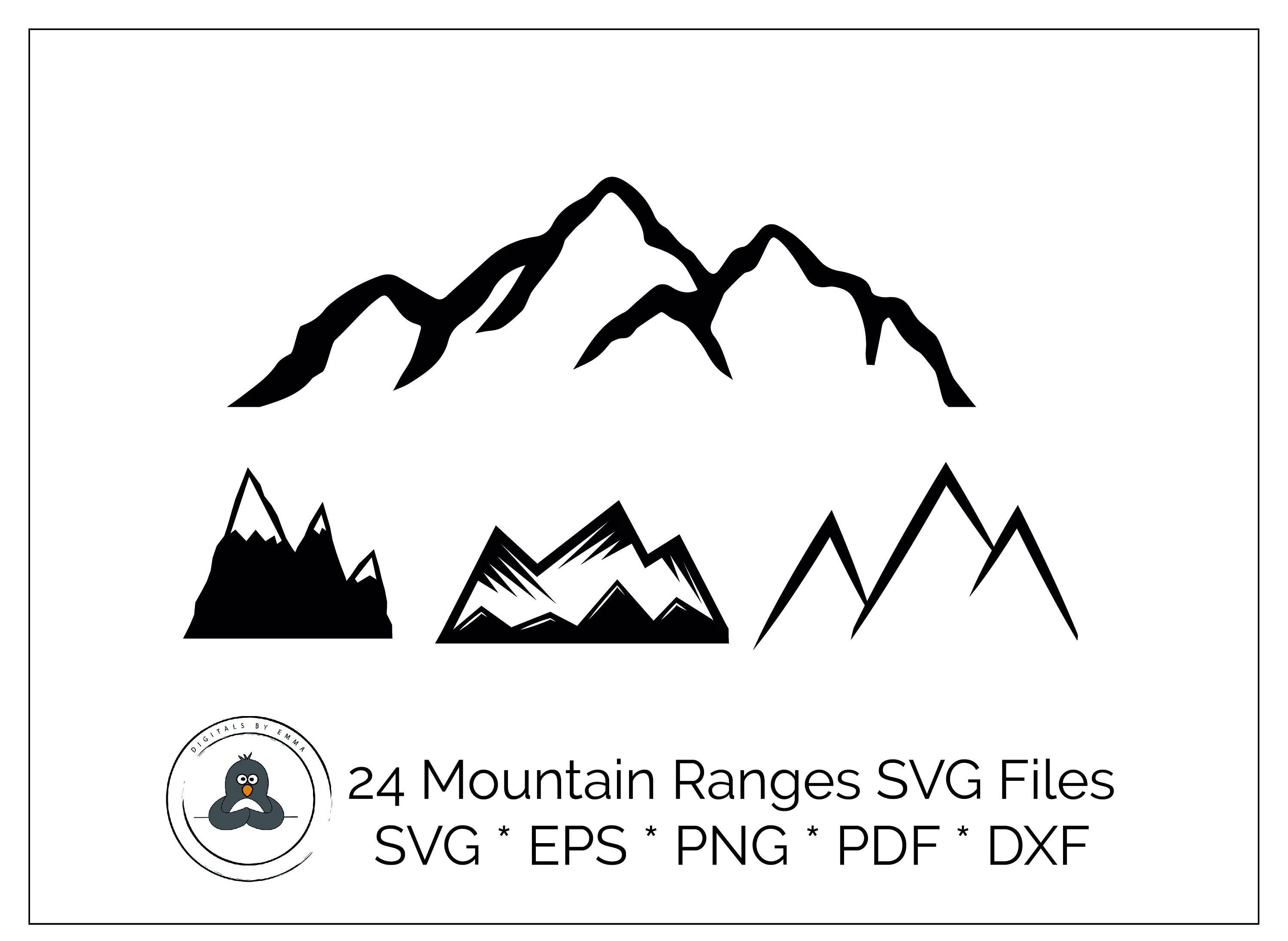 Download 24 Mountain Cut Files Mountains Svg Mountain Cutting Files ...