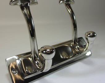 20 x 14cm vintage wall coat hook aluminium nickel robe hook wall hook