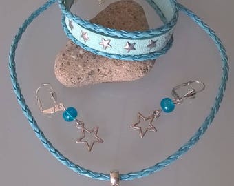 Girls turquoise star ornament