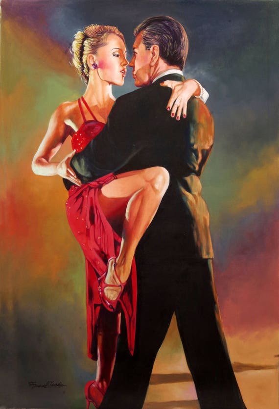 Dance Paintings Tango Dancing Couple Gift For Dancer Lover   Il 570xN.1296600426 Rl1l 