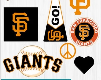INSTANT DOWNLOAD_San Francisco Giants Cut Files, SVG Files, Baseball Clipart, Cricut Giants Cutting Files, Baseball DXF, Clipart