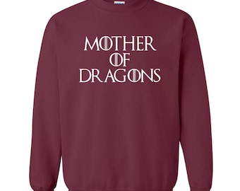 Game of Thrones Sweatshirt. Mother of Dragons Sweater. Mother of Dragons Sweatshirt. Game of Thrones Jumper. S - 3XL. 10 colors.