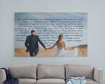 Custom Design on Canvas, Wedding Lyrics, Canvas Print, Wedding Song, Custom Canvas Printing, Anniversary Gift