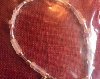 Pink Cross Bracelet