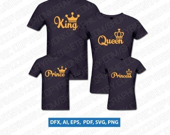 Download King queen svg | Etsy